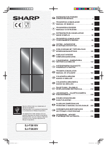 Vadovas Sharp SJ-FS810V Šaldytuvas-šaldiklis