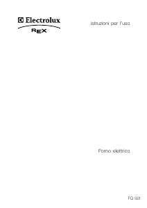 Manuale Electrolux-Rex FQ92IXEV Forno