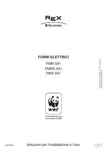 Manuale Electrolux-Rex FMR041X Forno