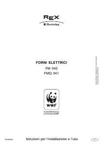 Manuale Electrolux-Rex FMQ041B Forno