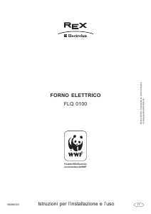 Manuale Electrolux-Rex FLQ0100XE Forno
