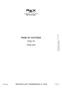 Manuale Electrolux-Rex PQX075UOV Piano cottura