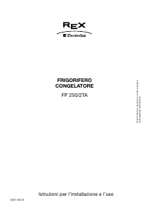 Manuale Electrolux-Rex FP250 Frigorifero-congelatore