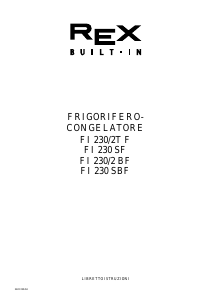 Manuale Rex FI230SBF Frigorifero-congelatore