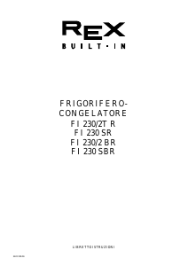 Manuale Rex FI230SBR Frigorifero-congelatore