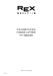 Manuale Rex FP230 Frigorifero-congelatore