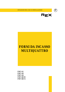 Manuale Rex FMT40CB Forno