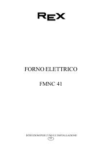 Manuale Rex FMNC41G Forno