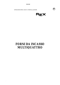 Manuale Rex FMU40M Forno
