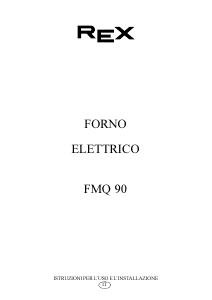 Manuale Rex FMQ90BE Forno