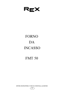 Manuale Rex FMT50R Forno