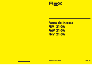 Manuale Rex FBV21GA Forno