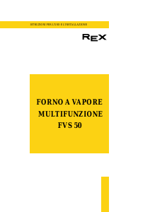 Manuale Rex FV50N Forno
