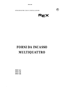 Manuale Rex FMT4G Forno