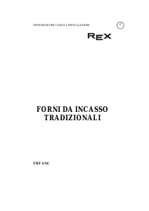 Manuale Rex FMT4NC Forno