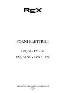 Manuale Rex FMQ51B Forno