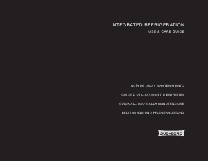 Bedienungsanleitung Sub-Zero ICBIW-18 Weinklimaschrank