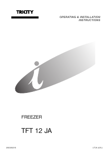 Manual Tricity TFT12JA Freezer