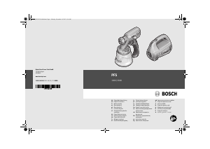 Kullanım kılavuzu Bosch PFS 1000 Boya püskürtücüsü