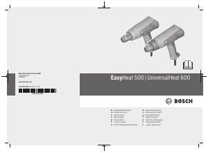 Brugsanvisning Bosch UniversalHeat 600 Varmluftpistol