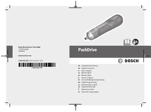 Manual de uso Bosch PushDrive Atornillador