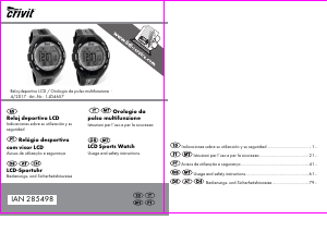 Manuale Crivit IAN 285498 Orologio sportivo