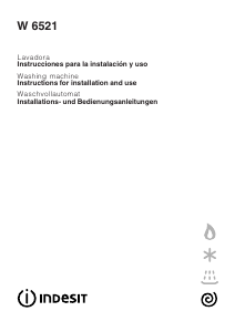 Manual de uso Indesit W 6521 Lavadora