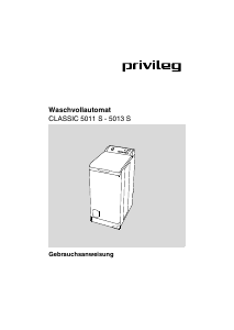 Bedienungsanleitung Privileg Classic 5013 S Waschmaschine