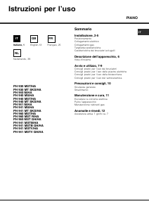 Manuale Hotpoint PH 941MS (IX)/HA Piano cottura