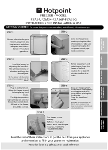 Manual Hotpoint FZA36P.1 Freezer