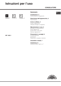 Mode d’emploi Hotpoint BF 1422.1 Congélateur