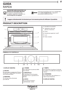 Manuale Hotpoint MD 554 IX HA Microonde