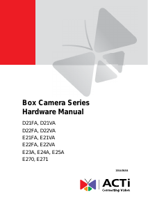 Manual ACTi D21VA IP Camera