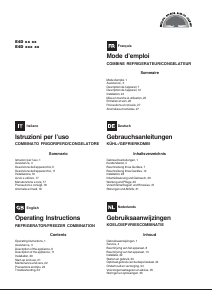 Manual de uso Hotpoint E4D AA SB C Frigorífico combinado