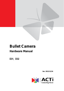 Manual ACTi D31 IP Camera