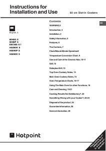 Manual Hotpoint HAE60X S Range
