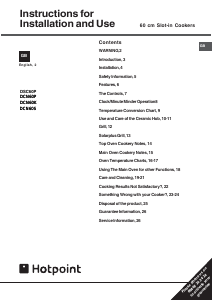 Manual Hotpoint DCN60P Range