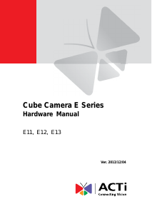 Handleiding ACTi E11 IP camera