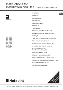 Manual Hotpoint HUE52G S Range