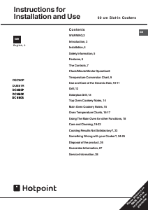 Manual Hotpoint DCN60S Range