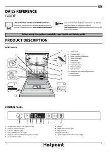 Handleiding Hotpoint HIC 3B+26 UK Vaatwasser