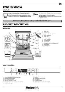 Manual Hotpoint HIO 3C24 W C UK Dishwasher