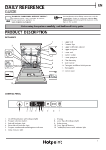 Handleiding Hotpoint HIO 3C26 W UK Vaatwasser