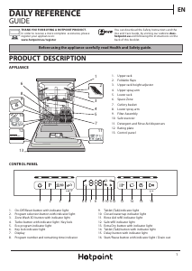 Manual Hotpoint HFO 3O32 WG C UK Dishwasher