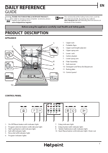 Handleiding Hotpoint HEFC 2B19 C UK Vaatwasser