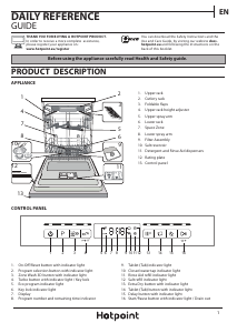 Handleiding Hotpoint HFO 3P23 WL UK Vaatwasser