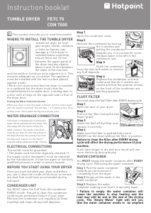 Handleiding Hotpoint CDN 7000B P (UK) Wasdroger