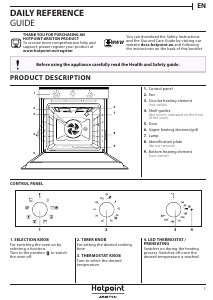 Manual Hotpoint FID 834 H MR HA Oven