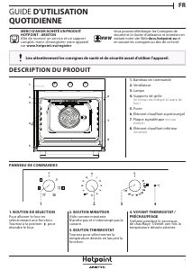 Mode d’emploi Hotpoint 3AF 534 H IX HA Four