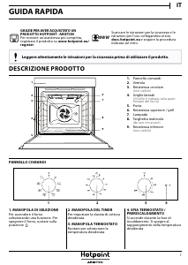 Manuale Hotpoint FIT 834 AN HA Forno
